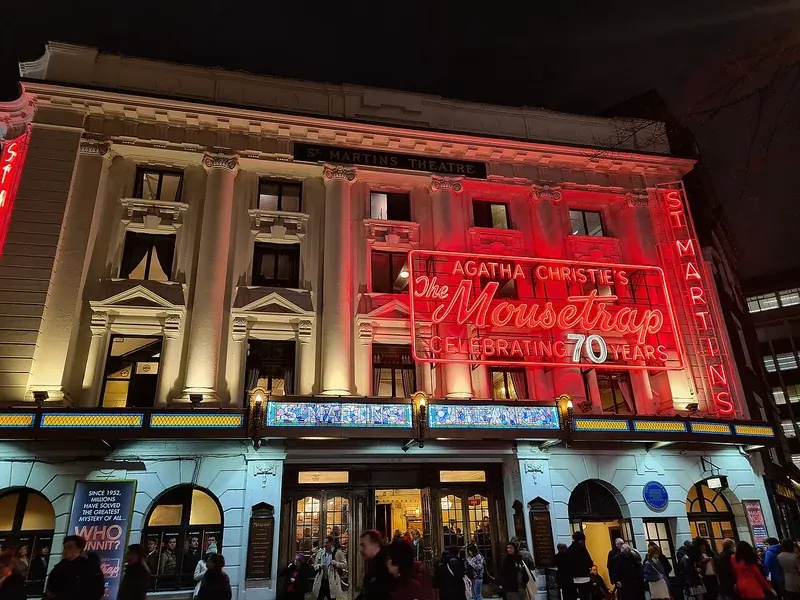 St Martin's Theatre showing The Mousetrap in London
