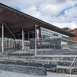 The Senedd building in Cardiff Bay